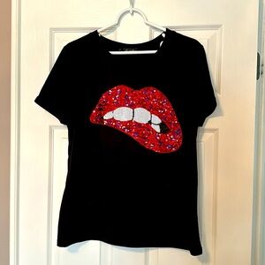 Glitter Lips Shirt